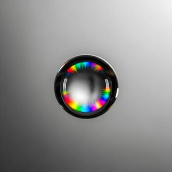 Elegant Prismatic Droplet A Macro Study of Vivid Spectrum Light Patterns, Subtle Beauty, Minimalist Elegance, and Exquisitely Upscale Photographic Artistry photo