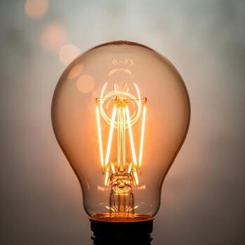 Macro Radiance A Warm Glowing Journey through Incandescent Light, Subtle Bokeh, and a Textured Minimalist Backdrop, Evoking Visually Pure Elegance photo