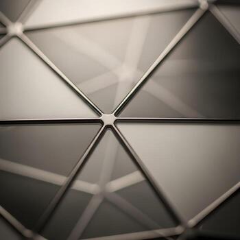 Intricate Delicate Macro Exploration Arranged Overlapping Geometric Metallic and Translucent Patterns that Radiate Sublime Elegance Beneath a Glowing Ambient Light photo