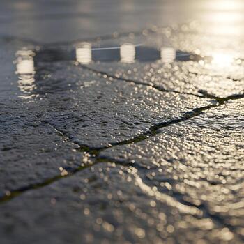 Urban Concrete Textures A Tranquil Macro Journey Revealing Subtle Reflections, Intricate Surface Patterns, and Uncurbed Energy in a Modern Cityscape photo