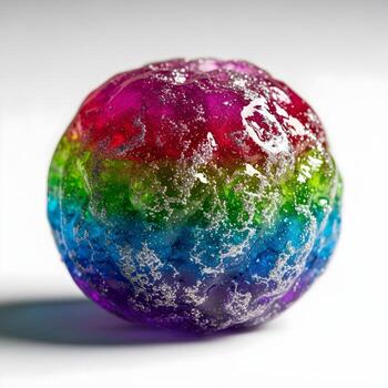 Macro Exposition A Detailed Journey into Quartex Fusion, Exhibiting Layered Organic Textures, Vibrant Colors, and Subtle Metallic Glints in Minimal Studio Grandeur. photo