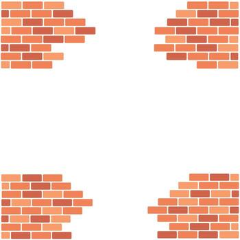 Brick wall seamless pattern, easy to change color. vector