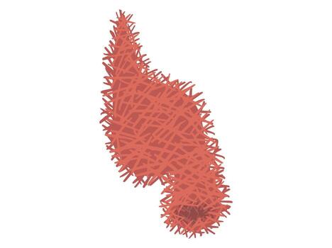 vacío pájaro nido acortar Arte vector