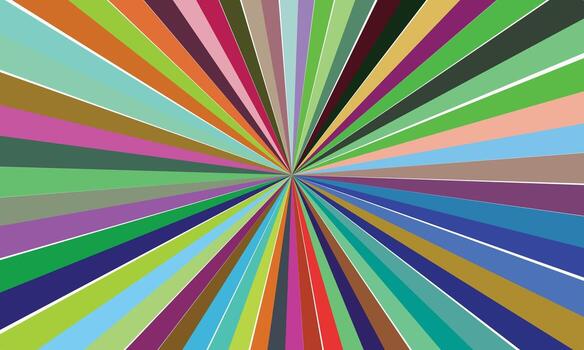 Colorful radial burst with a vibrant and dynamic design for modern projects vector