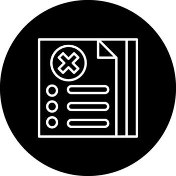 Documents Cancel Unique Branding Graphic Object vector