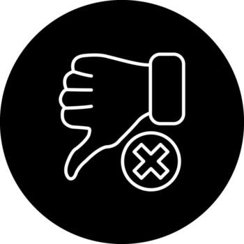 Dislike Unique Branding Graphic Object vector