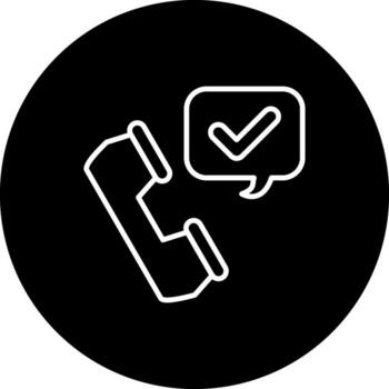 Call Accepted Stylish Digital Art Object vector