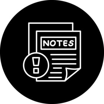 Notes Unique Flat Design Symbol vector
