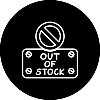 Out Of Stock Unique Web Graphic Layout vector