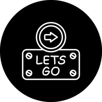 Lets Go Minimal User Interface Element vector