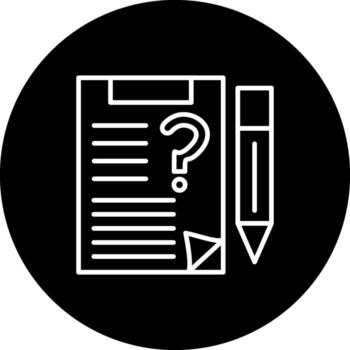 Question Paper Innovative Web Graphic Layout vector