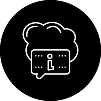 Cloud Computing Simple Digital Art Concept vector