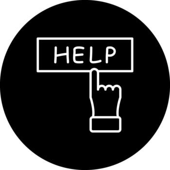 Help Balanced Modern Graphic Element vector