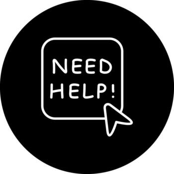 Help Modern Creative Graphic Object vector