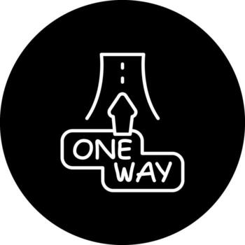 One Way Compact Digital Art Feature vector