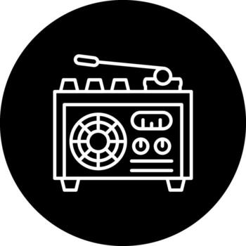 Radio Modern Web Interface Asset vector
