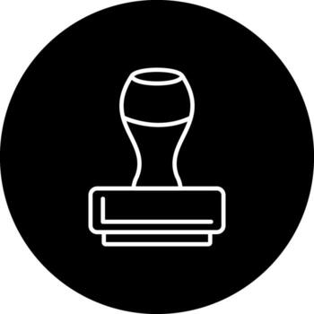 Rubber Stamp Modern Web Interface Asset vector