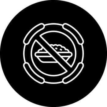 No Food Clear User Interface Object vector