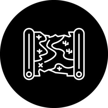 Treasure Map Optimized Mobile App Design vector