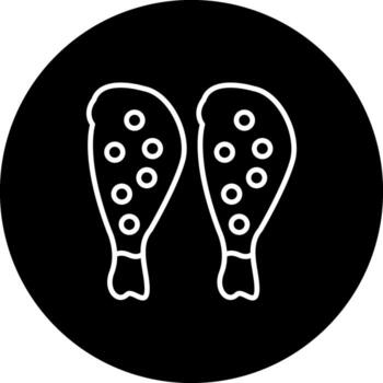 pollo pierna funcional web gráfico objeto vector