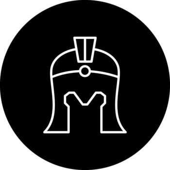 Helmet Ancient Optimized Mobile App Design vector