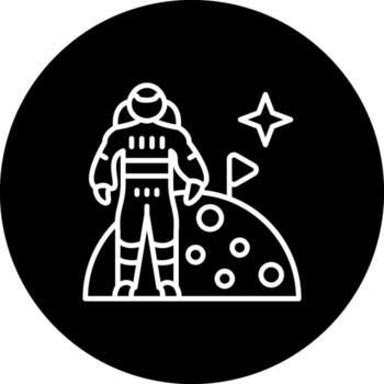Astronaut Compact User Interface Shape vector