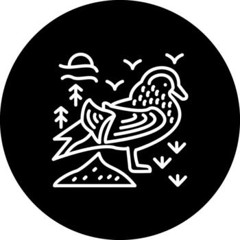 Mandarin Duck Custom Creative Element vector