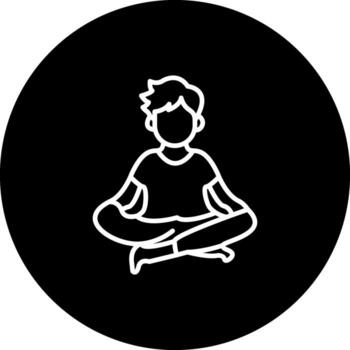 Easy Pose Geometric Design Symbol vector