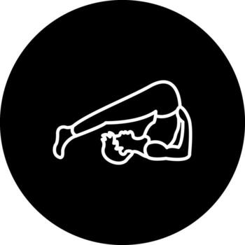 Plow Pose Strong Branding Graphic Layout vector