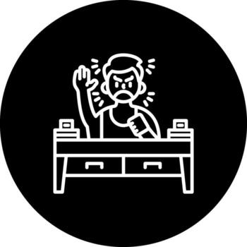 Hyperactivity Geometric Design Symbol vector