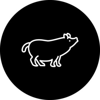 Pig Sleek Mobile App Graphic vector