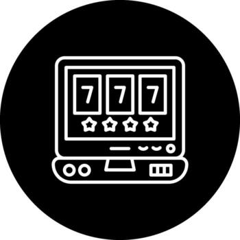 Online Gambling Minimal User Interface Element vector