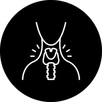 Thyroid Futuristic Web Design Layout vector