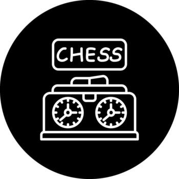 ajedrez reloj personalizado plano diseño elemento vector