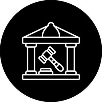 Court Dynamic Flat Design Feature vector