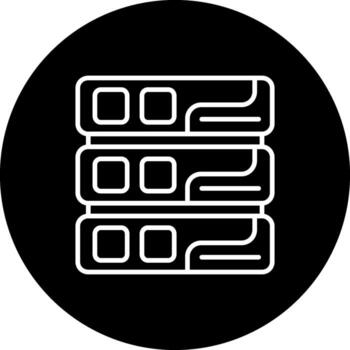 Database Simple Digital Design Symbol vector