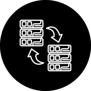 datos migración mínimo creativo símbolo vector
