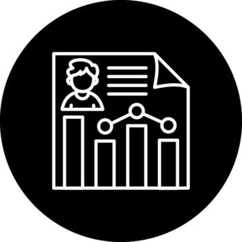 Bar Chart Report Modern Web Interface Asset vector