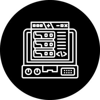 Backend Simple Flat Graphic Design vector