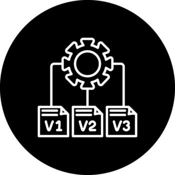 Version Control Geometric Web Graphic Symbol vector