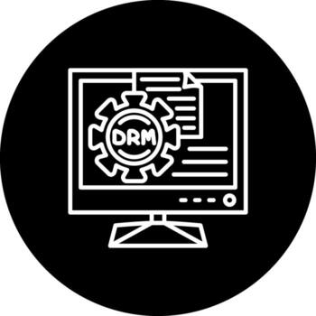 Digital Right Management Modern User Interface Feature vector