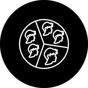 segmentación geométrico web gráfico símbolo vector