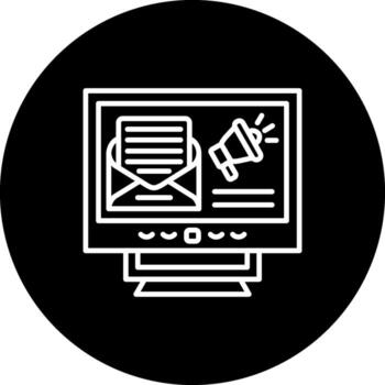 Online Email Marketing Clear User Interface Object vector