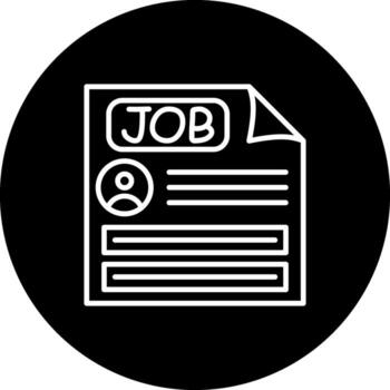 Job Document Modern Web Interface Asset vector