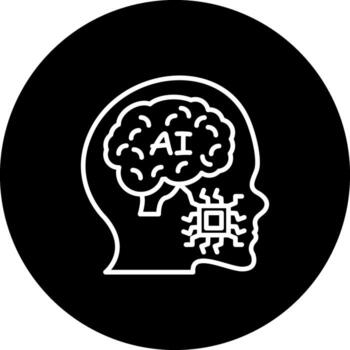 ai cerebro dinámica móvil aplicación símbolo vector