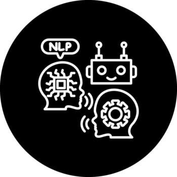 nlp robot mente distinto digital diseño característica vector
