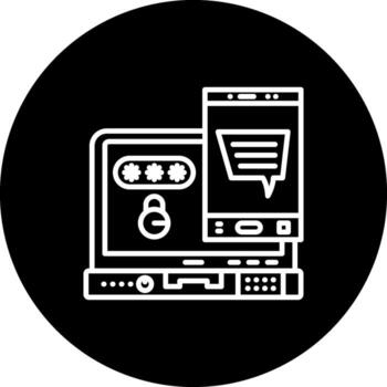 Authentication Simple Flat Graphic Design vector