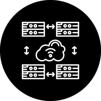 Cloud Server Modern User Interface Feature vector