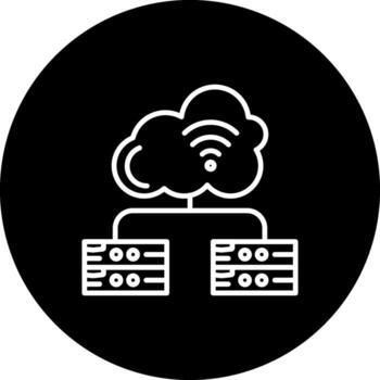 Virtualization Server Modern Web Interface Asset vector