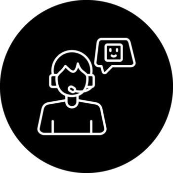 Customer Service Compact User Interface Shape vector